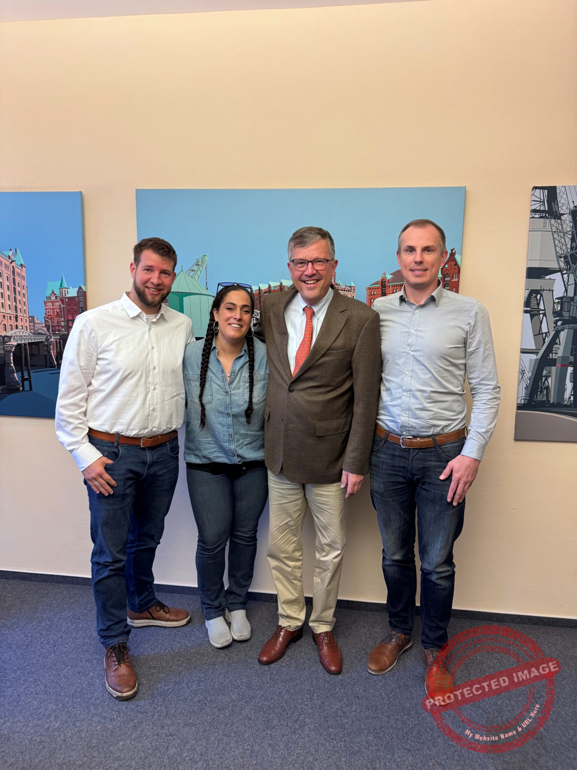 USA-Partner American Lamprecht zu Besuch bei der NAVIS in Hamburg